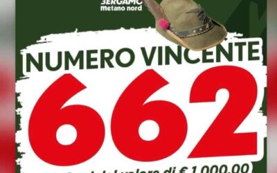 Numero vincente 662 della Gift Card di 1.000€ da ritirare in Sezione ANA Bergamo entro il 30 ottobre 2026
